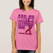 T-shirt Interrogez-moi au sujet de mon Alice dans le (Devant)