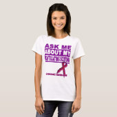 T-shirt Interrogez-moi au sujet de mon scotome de (Devant entier)