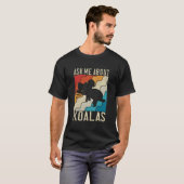 T-shirt Interrogez-moi sur les koalas (Devant entier)
