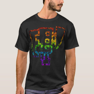 T-shirt Interrupteur arc-en-ciel Splatter Ax MHW