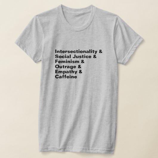 T-shirt Intersectionnalité et (Poser)