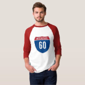 T-shirt Interstate 60 (Devant entier)
