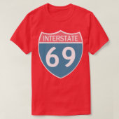 T-shirt Interstate 69 (Design devant)