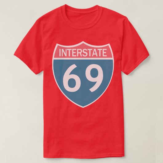 T-shirt Interstate 69 (Design devant)