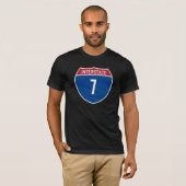 T-shirt Interstate 7 (Devant entier)