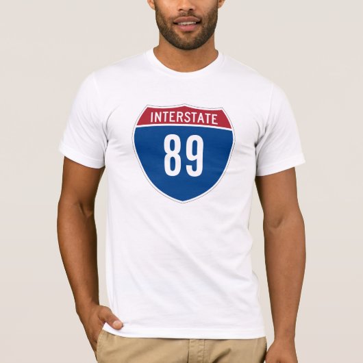 T-shirt Interstate 89 (Devant)