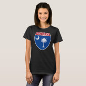T-shirt Interstate de la route nationale du drapeau de Fol (Devant entier)