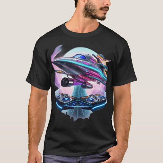 T-shirt Interstellar DJ Journey (Devant)