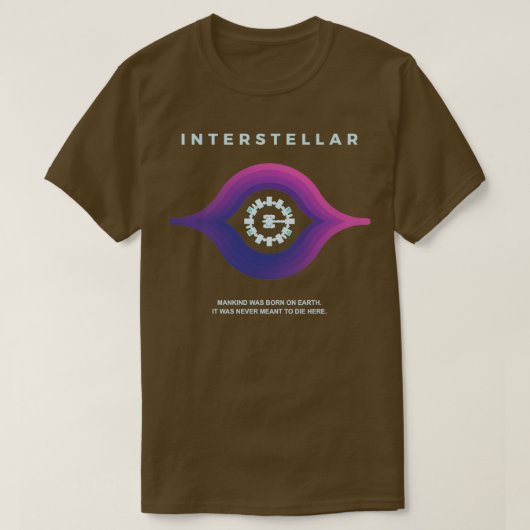 T-shirt Interstellar Je Rentre Chez Moi (Design devant)
