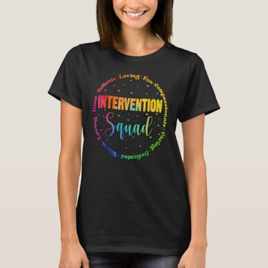 T-shirt Intervention de l'équipe Enseignant de l'école Squ (Devant)