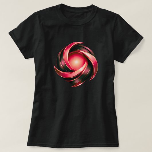 T-shirt Interwoven Arc Emblem Graphic | Modern Luxury Abst (Design devant)