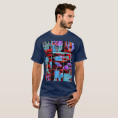 T-shirt Intimate Blue Summer Vibes orchestral music instru (Devant entier)