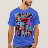 T-shirt Intimate Blue Summer Vibes orchestral music instru (Devant)