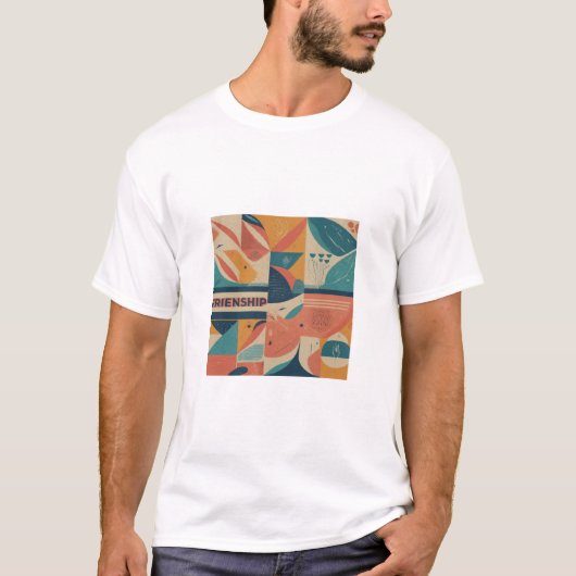 T-shirt intitulé "Amitié". (Devant)