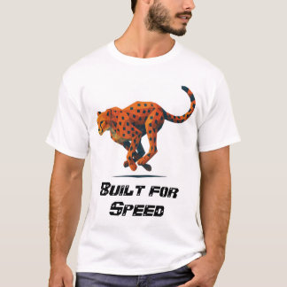 T-shirt intitulé Guépard Construit pour la Vitesse
