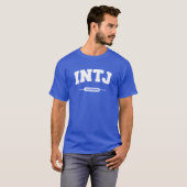 T-shirt INTJ - Cerveau - style d'université (Devant entier)