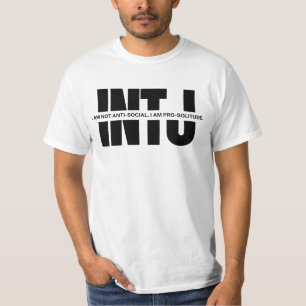 T-shirt INTJ esprit humour drôle INTJ dire minimaliste