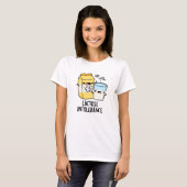 T-shirt Intolérance au lactose Funny Milk Pun (Devant entier)