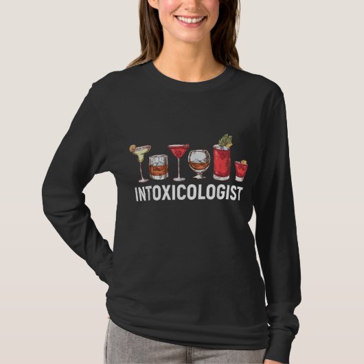 T-shirt Intoxicologue Alcool Bartender (Devant)