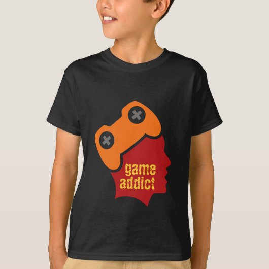 T-shirt Intoxiqué de jeu (Devant)