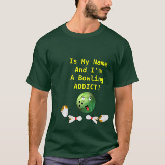 T-shirt Intoxiqué personnalisable de bowling
