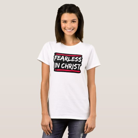 T-shirt Intrépide en Christ (Devant entier)