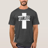 T-shirt Intrépide en croix N'abandonnez jamais la foi chré (Devant)