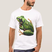 T-shirt Intricate Green Frog Just Vibin' (Devant)