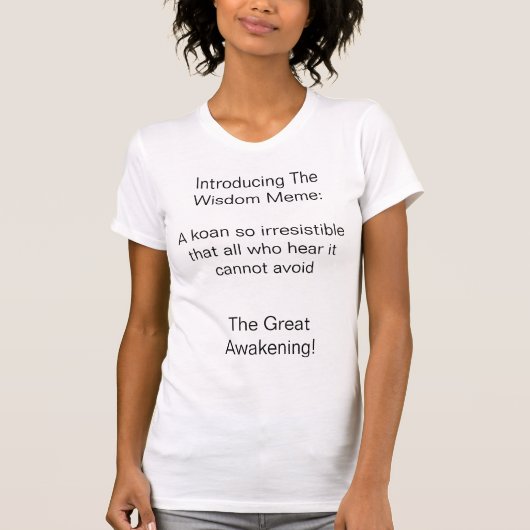 T-Shirt Intro Mème Sagesse (Devant)