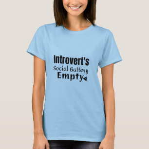 T-shirt Introduction Batterie sociale vide