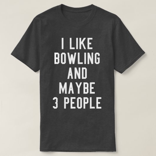T-shirt Introduction Bowling Lover Vintage T (Design devant)
