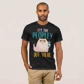 T-shirt Introduction Cat Funny introverti Boisson de café (Devant entier)