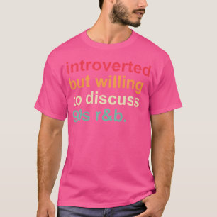 T-shirt Introduction Drôle Mais Prêt À Discuter