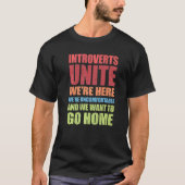 T-shirt Introduction Unite Nous sommes ici Nous sommes mal (Devant)