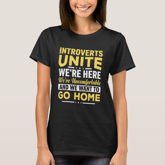 T-shirt Introduction Unite Nous sommes ici Nous sommes mal (Devant)