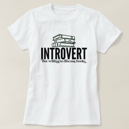 T-shirt Introduire un auteur de livres (Design devant)