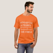 T-shirt Introversion en temps réel (Devant entier)
