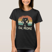 T-shirt Introvert Cat Ew People (Devant)