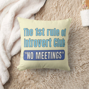 T-shirt Introvert Club Kussen