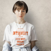 T-shirt Introvert Geek Unboxing Clever