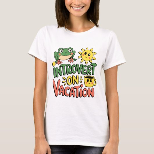 T-shirt Introvert Sunshine Break femmes (Devant)