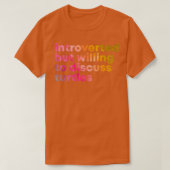 T-shirt Introverted but willing to discuss Turtles in Wate (Design devant)