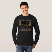 T-shirt Introverted Mais Prêt À Discuter Des Échecs (Devant entier)