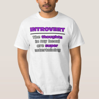 T-shirt introverti amusant superbe