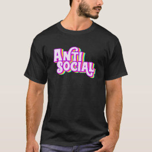 T-shirt Introverti Arc-en-ciel antisocial Introvertir