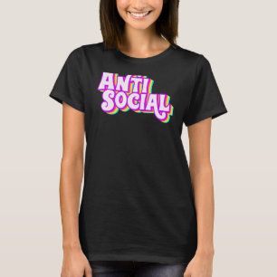 T-shirt Introverti Arc-en-ciel antisocial Introvertir