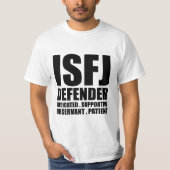 T-shirt introverti de défenseur d'ISFJ (Devant)