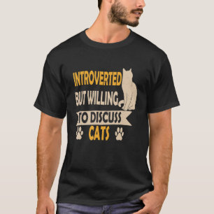 T-shirt Introverti de Vintage Mais Prêt à Discuter des Cha