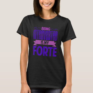 T-shirt Introverti lié à l'introduction inspirée par la so