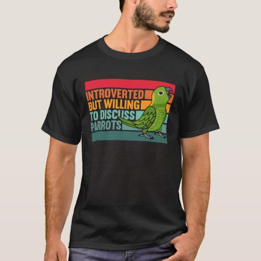T-shirt Introverti mais perroquets Jaune naped Amazon (Devant)